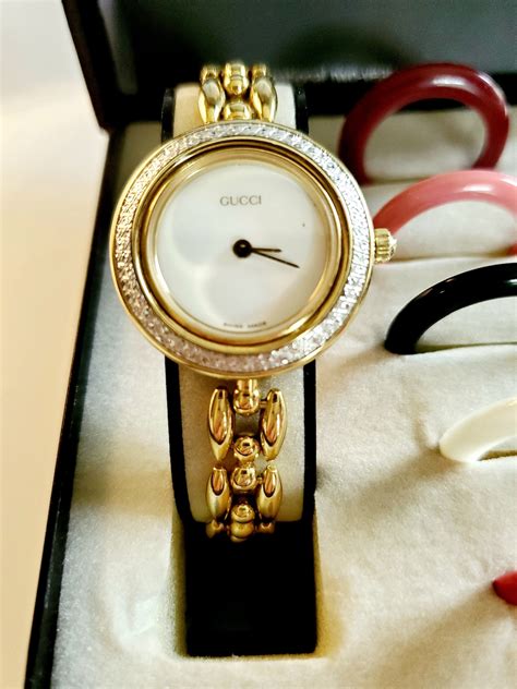 gucci bezel watch|gucci bezel watch vintage.